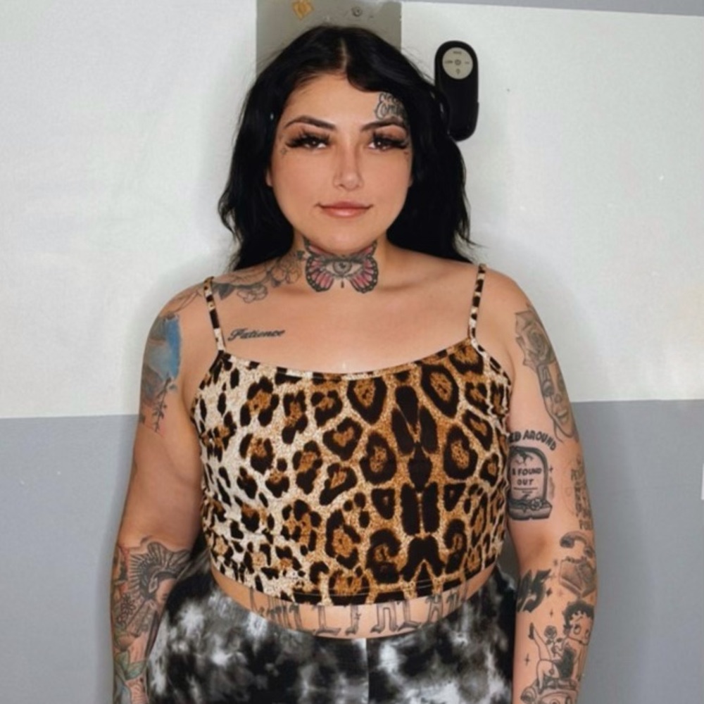 Leopard print cami